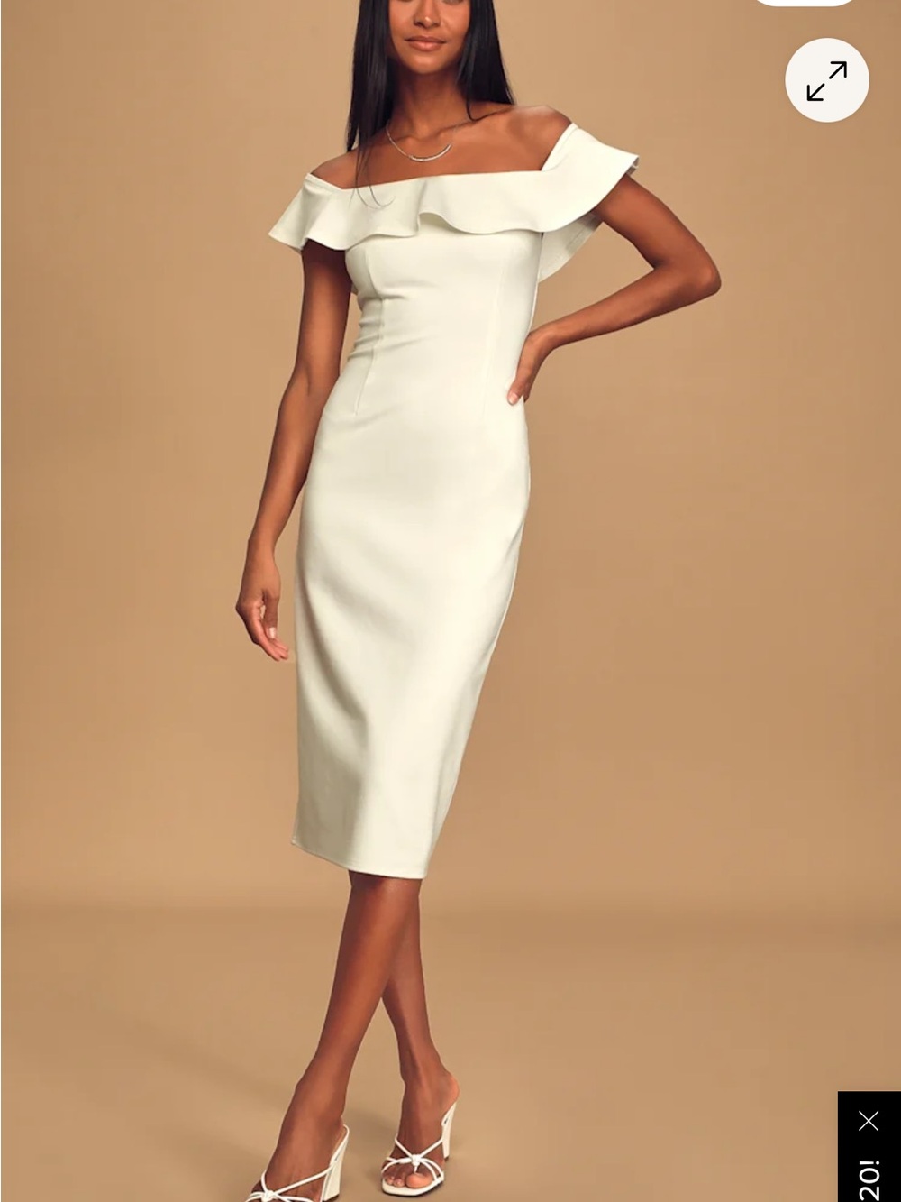 White Off-Shoulder Shift Dress lulus